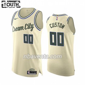 Camiseta Niños Milwaukee Bucks Personalizadas 2019-20 Nike City Edition Swingman